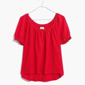 Madewell Texture & Thread Peasant Top